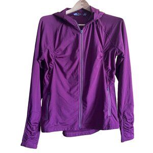 ATHLETA Pink/Magenta Full Zip Hoodie Track Jacket Top M